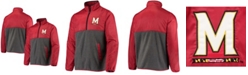 G-III Sports by Carl Banks Men's Gray, Red Maryland Terrapins College Advanced Transitional Half-Zip Jacket